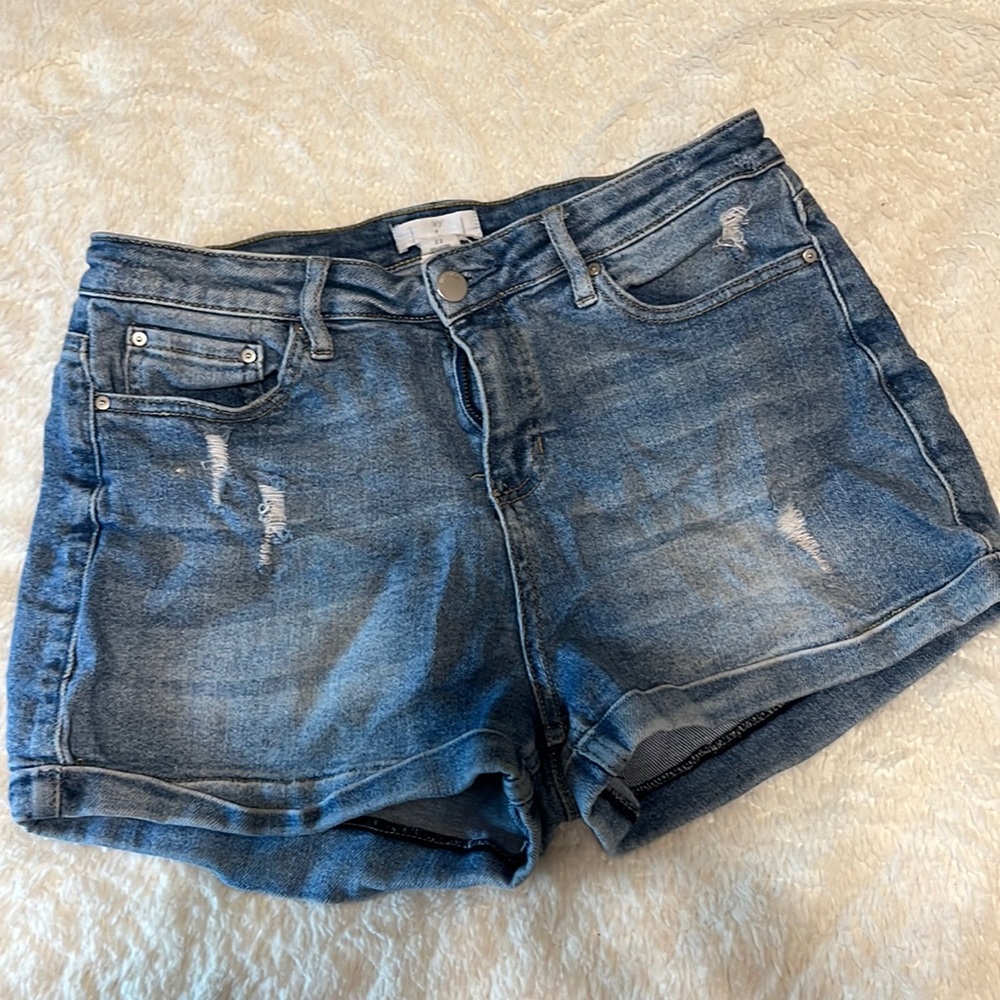 High Waisted Denim Shorts